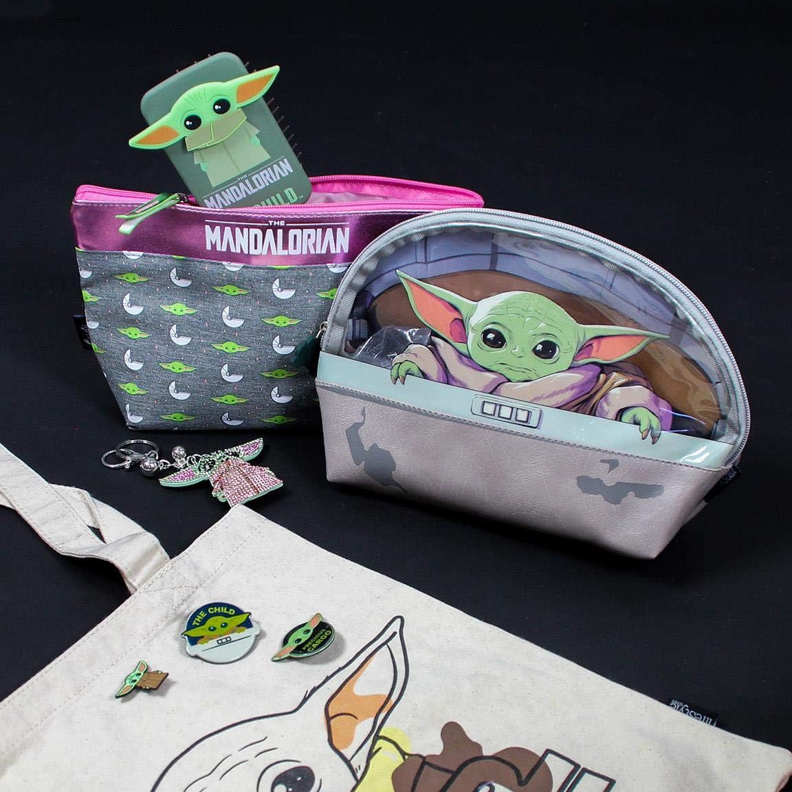CERDÁ LIFE'S LITTLE MOMENTS CD-21-3218, Baby Yoda Toiletry Bag with Interior Lining Official Licensed Star Wars Unisex Children, Multicoloured, Standard, Multicoloured, Estandar, Casual