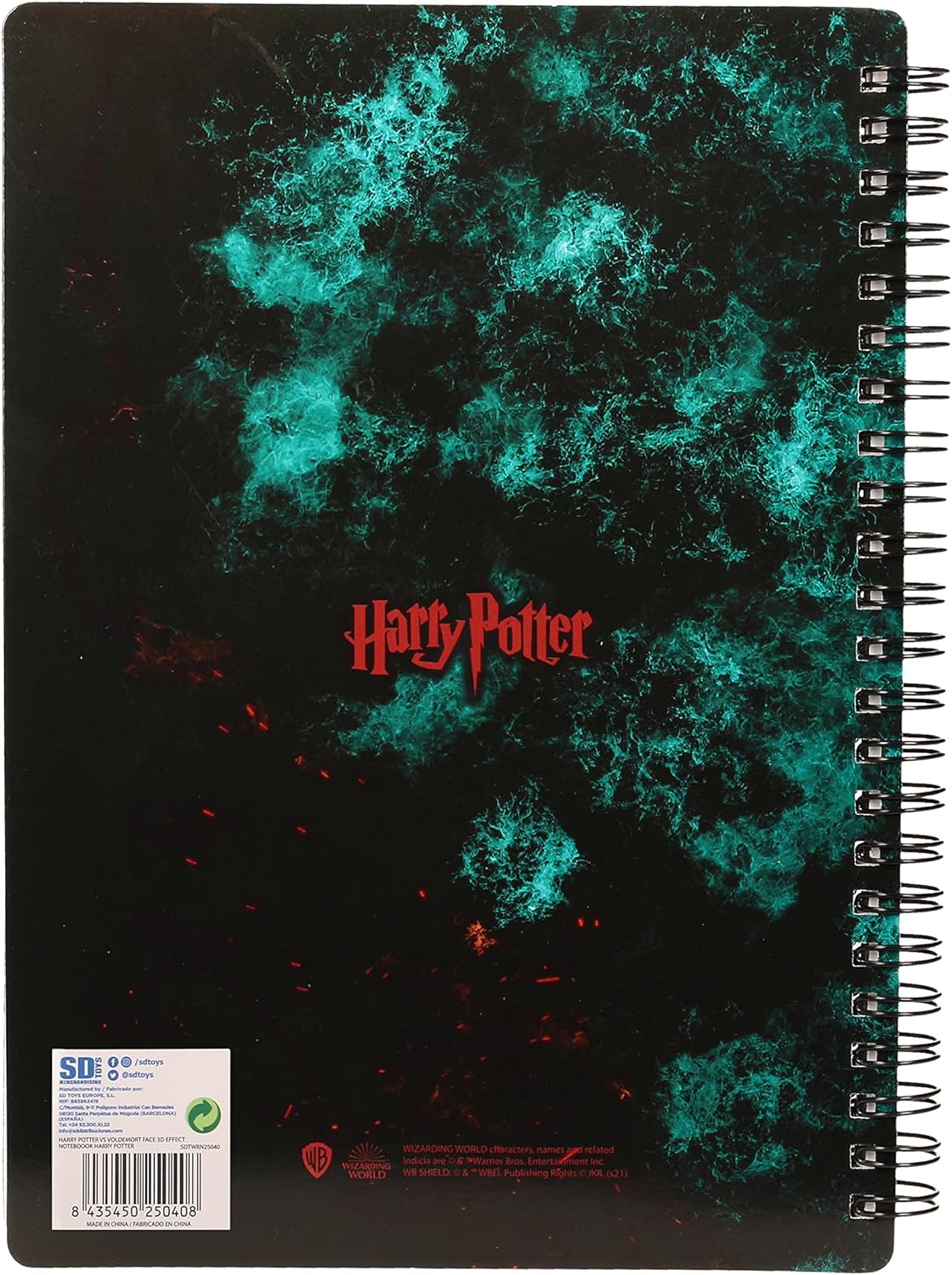 SD toys Harry Potter Voldemort 3D Effect Notebook