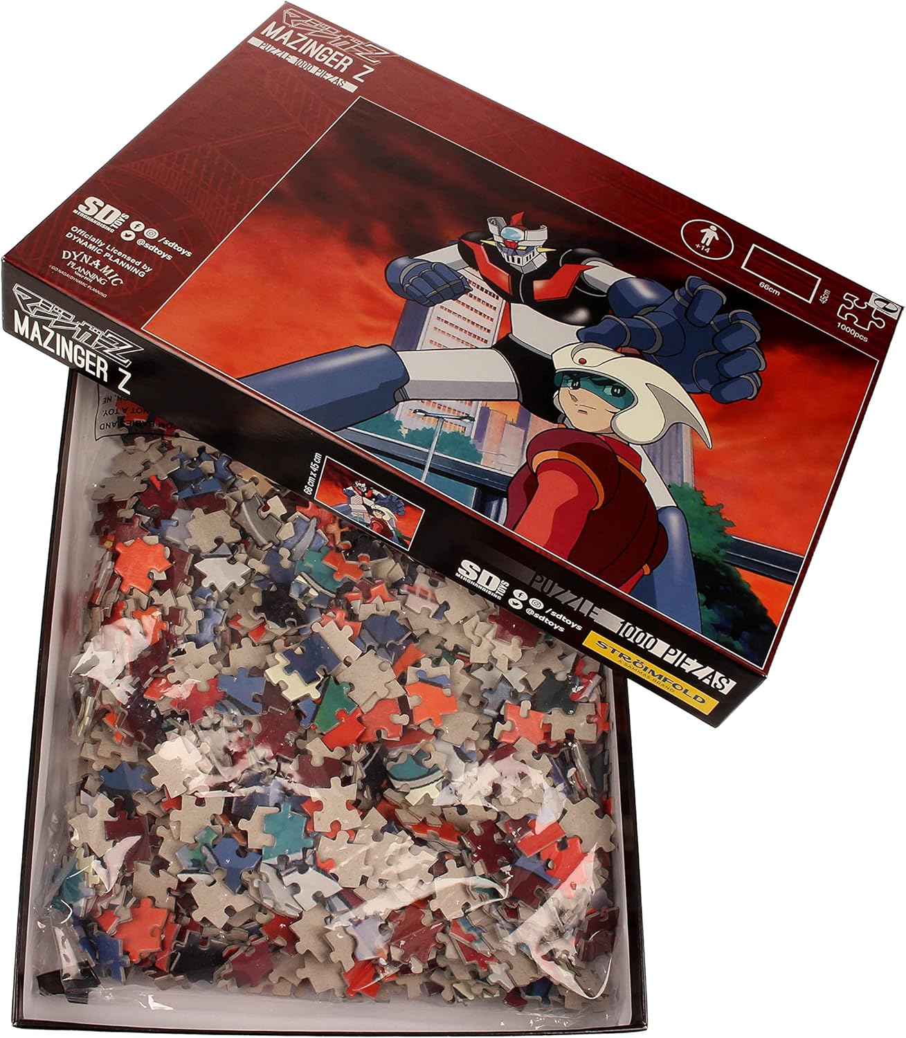 SD toys - Puzzle 1000 Koji Mazinger Z, Color, 66x45 (SDTOYS SDTSDT25296)