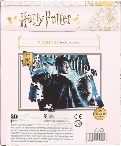 Sagas,Harry Potter- Puzzle Lenticular Harry Potter El Misterio del Principe 100 piezas Does Not Apply Giocattoli, Multicolore, One size, Z109075