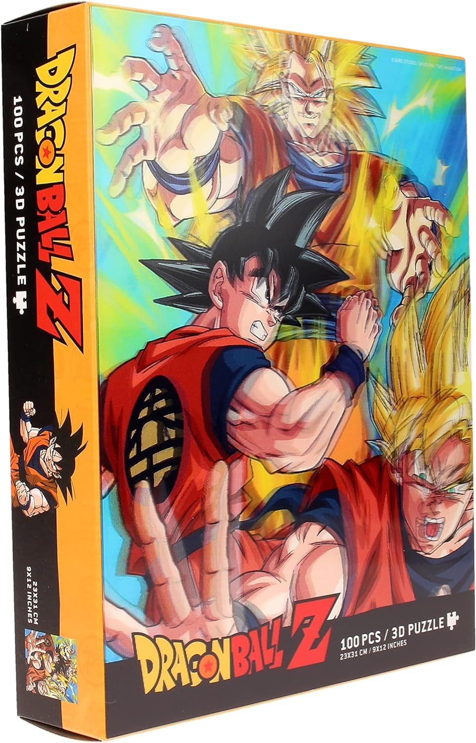 RED STRING- Puzzle Lenticular Dragon Ball Z Goku Saiyan 100 Piezas, Multicolor, Estándar (Z109080