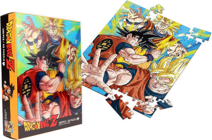 RED STRING- Puzzle Lenticular Dragon Ball Z Goku Saiyan 100 Piezas, Multicolor, Estándar (Z109080
