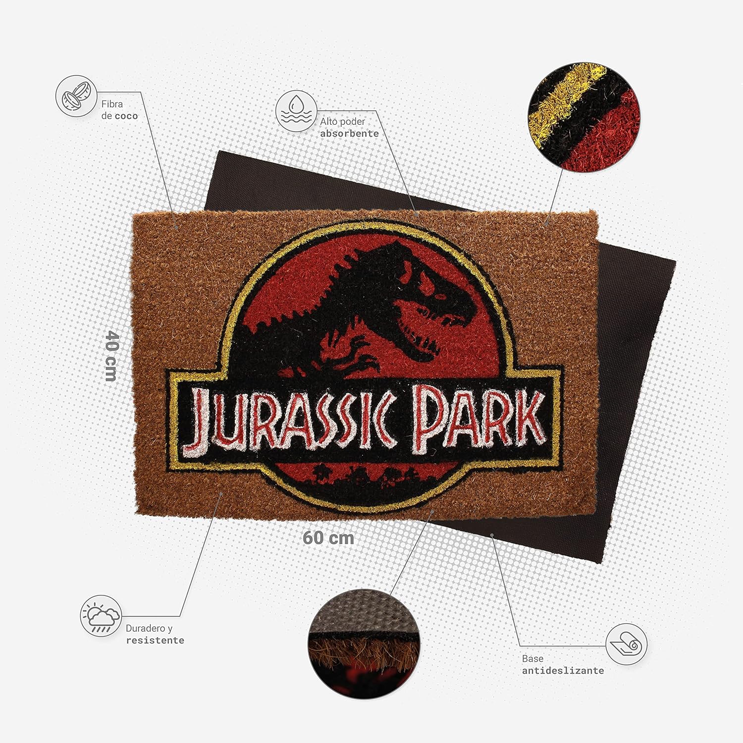 SD TOYS JURASSIC PARK - Logo - Paillasson '60x40x2cm'