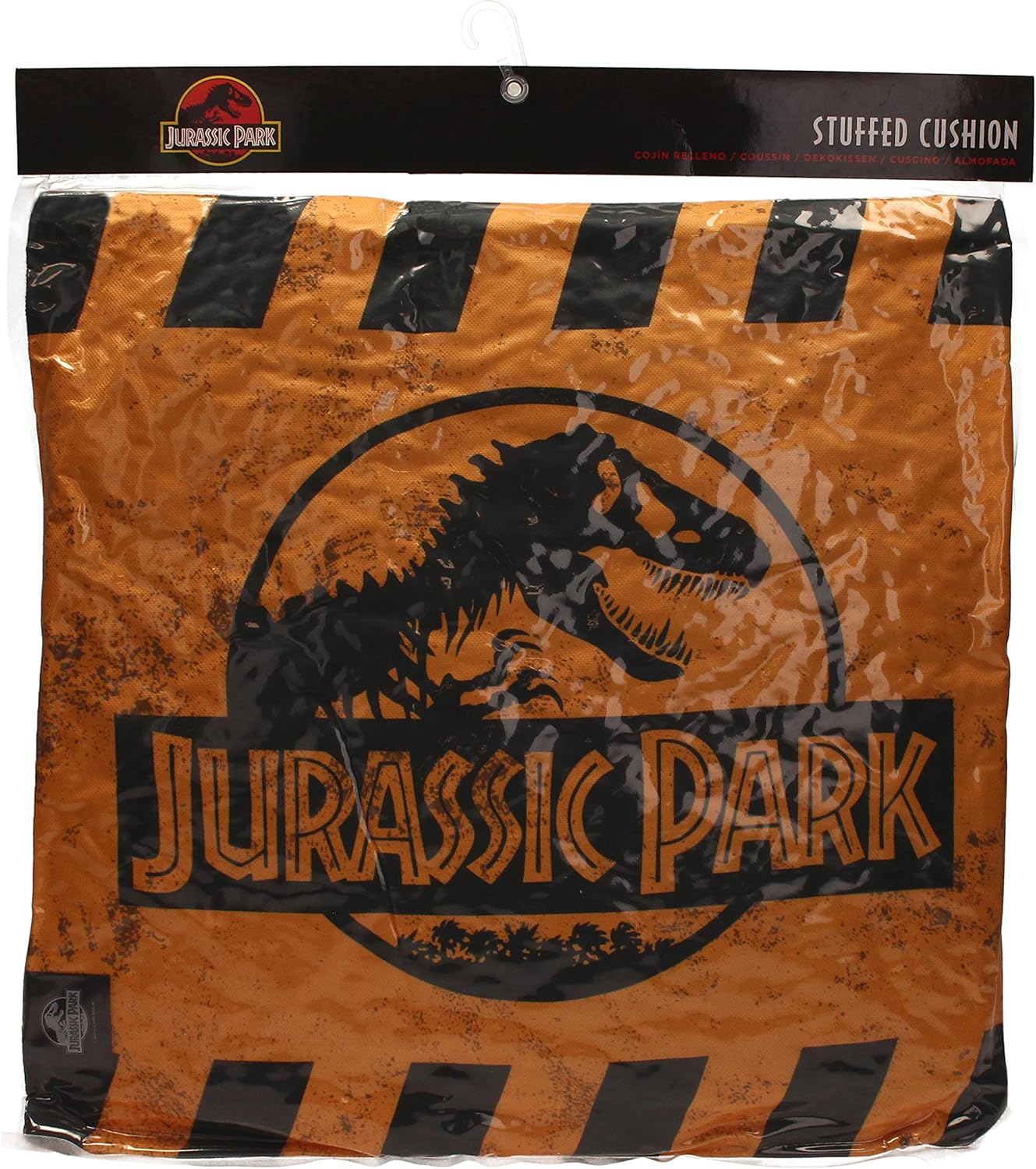 SD TOYS JURASSIC PARK - Caution Logo - Coussin '40x40x1cm'