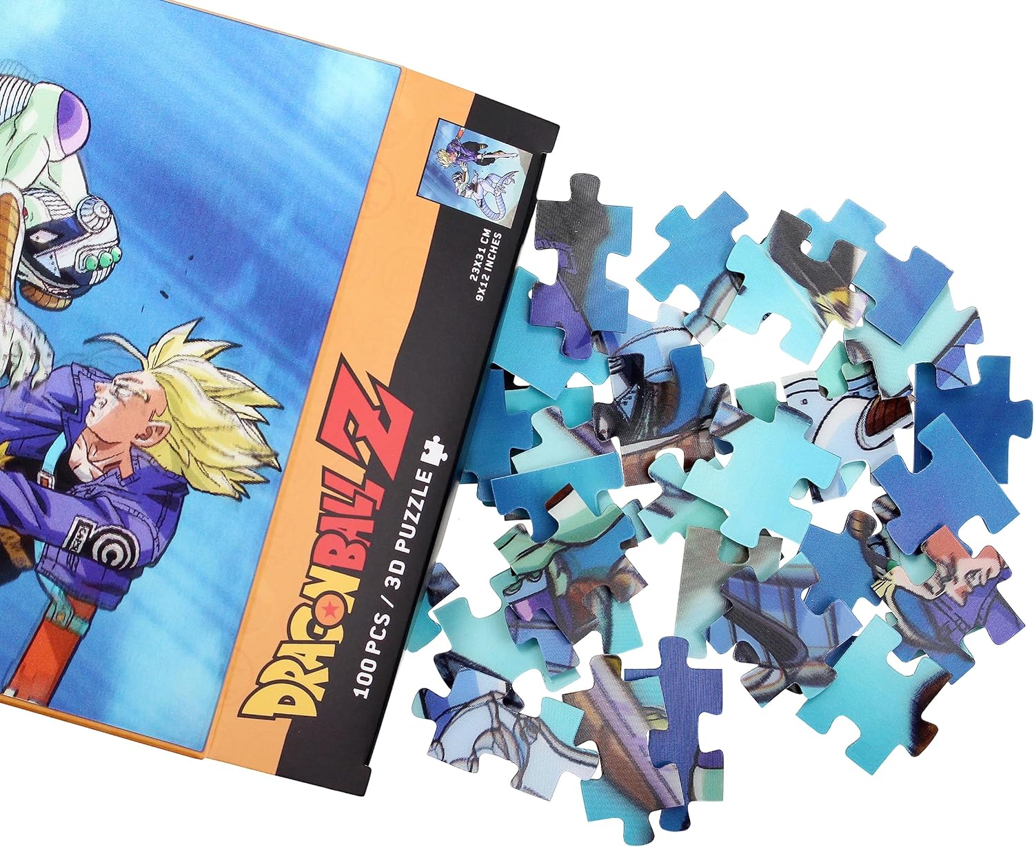 SD TOYS Puzzle 100 Effetto 3D Trunks Vs Frizza Dragon Ball Z, 8435450255687