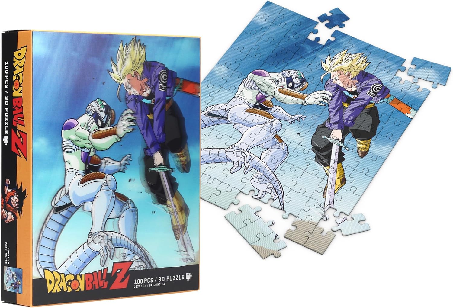 SD TOYS Puzzle 100 Effetto 3D Trunks Vs Frizza Dragon Ball Z, 8435450255687