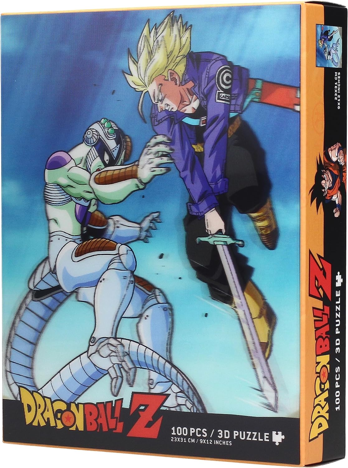 SD TOYS Puzzle 100 Effetto 3D Trunks Vs Frizza Dragon Ball Z, 8435450255687