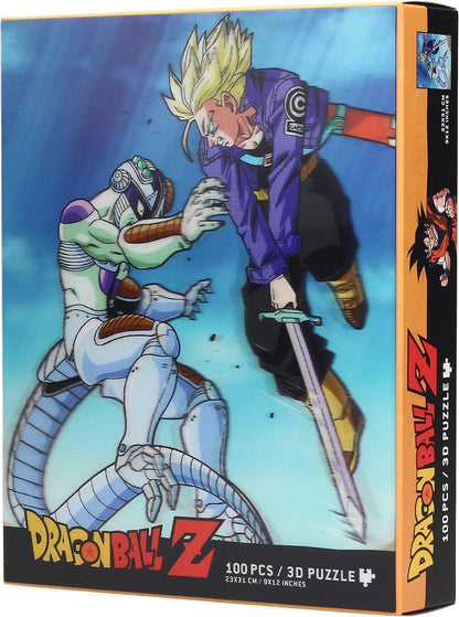 SD TOYS Puzzle 100 Effetto 3D Trunks Vs Frizza Dragon Ball Z, 8435450255687