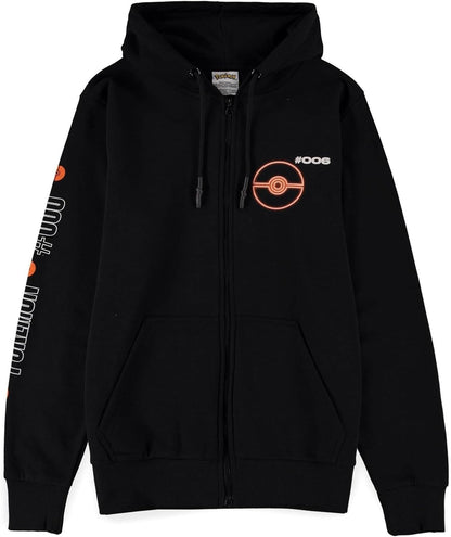 Pokemon - Dracaufeu - Felpa con Cappuccio Zipper Uomo (S