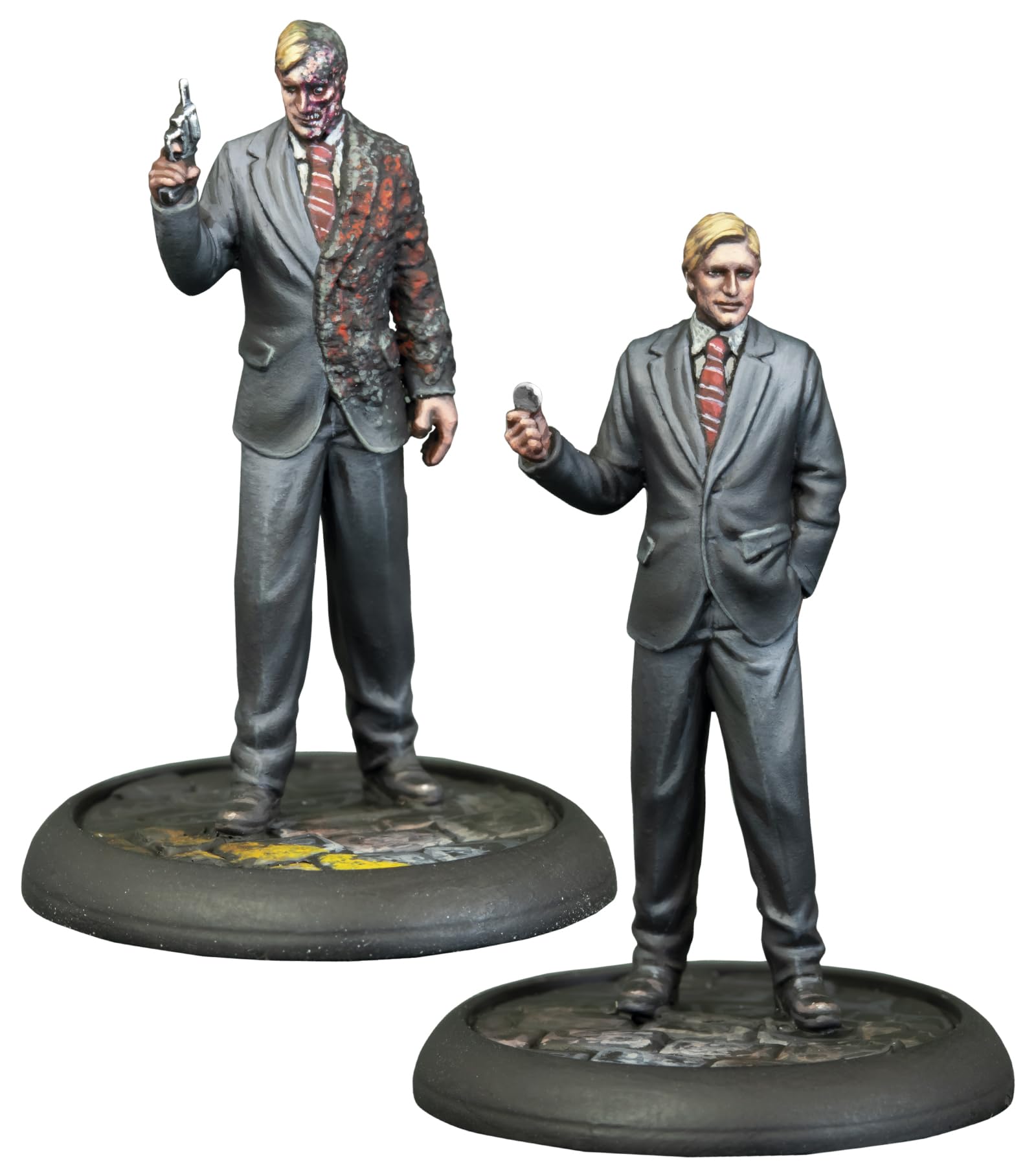 Miniature Game Resina DC Comics Superhero (The White Knight & Two Face)