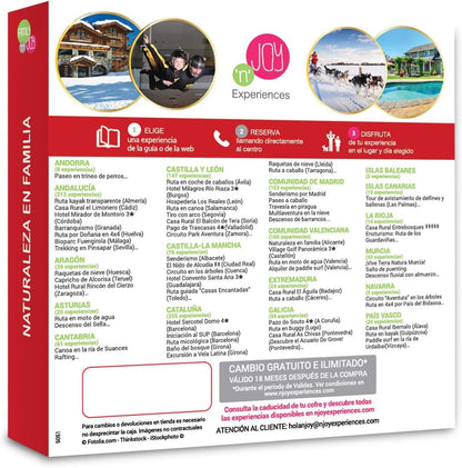 NJOY Experiences - Gift Box - Nature in Family - More than 1000 Family Experiences to Choose