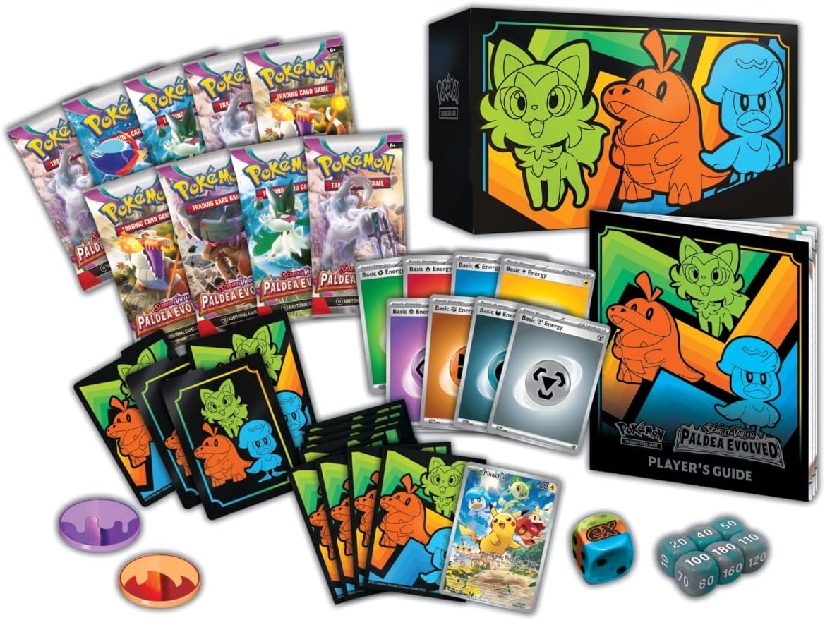 Pokémon TCG: Scarlet & Violet—Paldea Evolved Elite Trainer Box (9 Boosters & Premium Accessories) Single