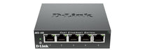D-Link DES-105 Switch 5 Porte Fast Ethernet, Alloggiamento in Metallo, Nero/Antracite