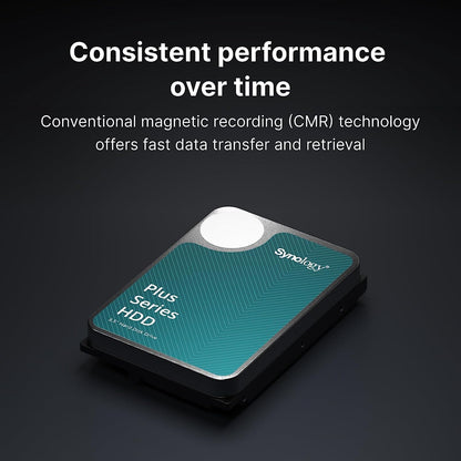 Synology 4TB HAT3300 HDD - 1 millions hours MTBF, 180TB/year workload, 5400prm