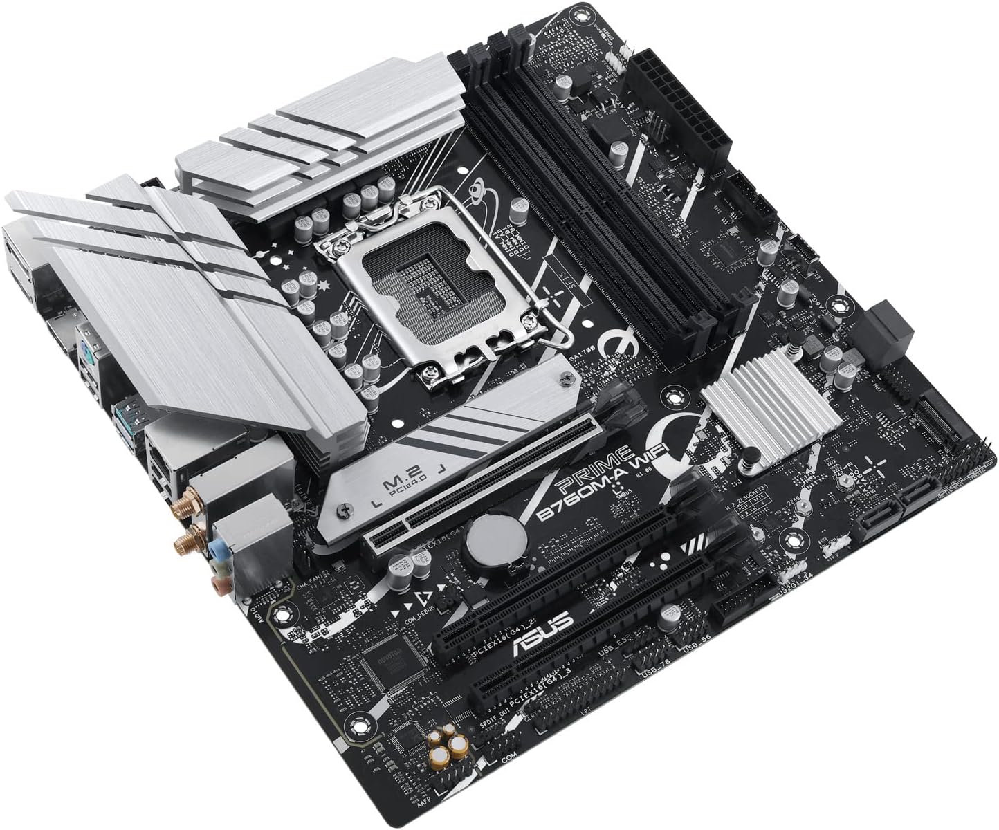 Asus PRIME B760M-A WIFI, Intel B760, 1700, Micro ATX, 4 DDR5, 2 HDMI, DP, Wi-Fi 6, 2.5G LAN, PCIe4, 2x M.2