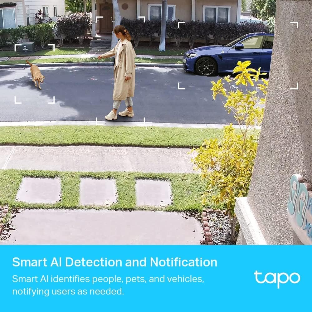 Tapo C420S2 V1 - 2 X Tapo C420 Cameras + Tapo H200 Hub - Network Surveillance Camera - Outdoor, Indoor - Dust Resistant