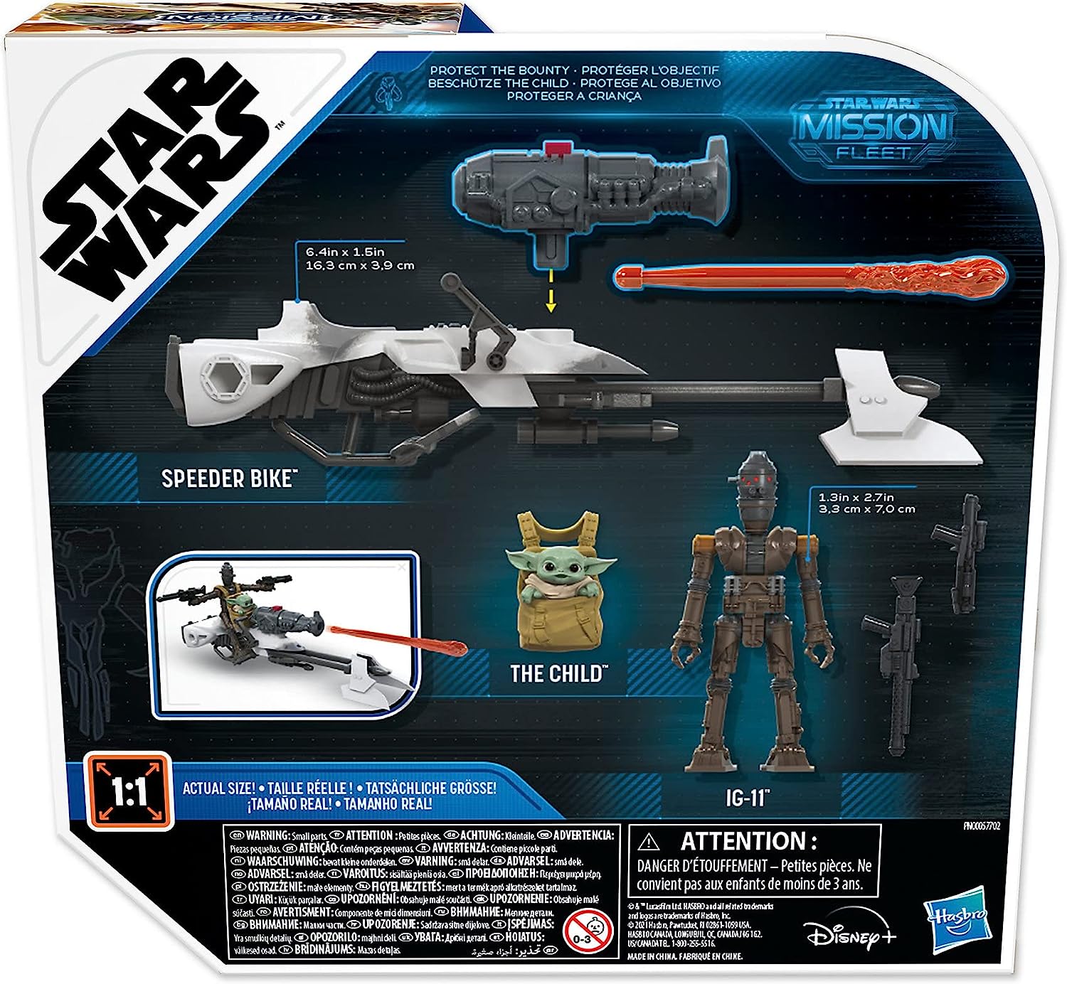 Star Wars Mission Fleet Expedition Class IG-11 - Figura de Bicicleta de Velocidad (6 cm