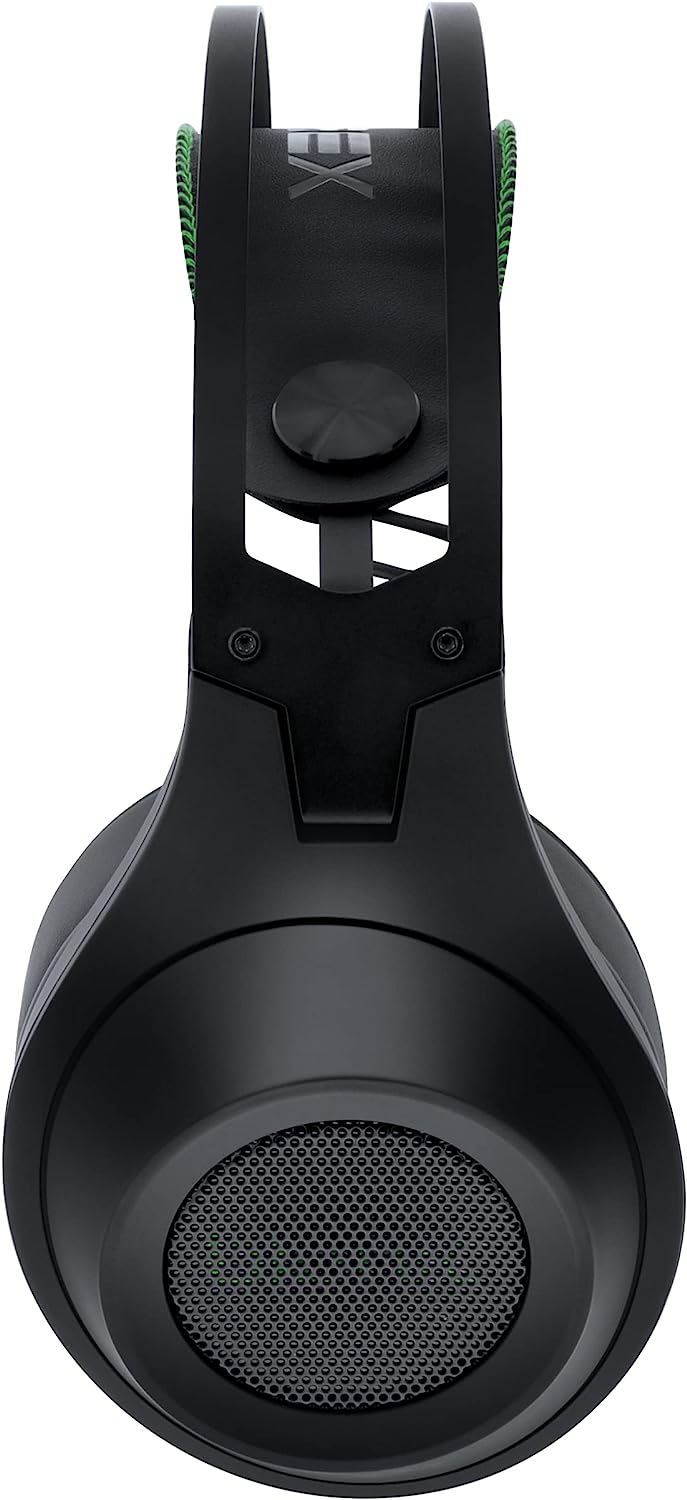 Bionik Sirex Gaming Headset with Mic for Xbox Series XS: 50MM Drivers, Memory Foam, Mute Switch, Adjustable Head Beam, Xbox One/ PS5/ Nintendo Switch OLED/PC/Mac Green L
