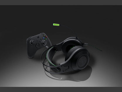 Bionik Sirex Gaming Headset with Mic for Xbox Series XS: 50MM Drivers, Memory Foam, Mute Switch, Adjustable Head Beam, Xbox One/ PS5/ Nintendo Switch OLED/PC/Mac Green L