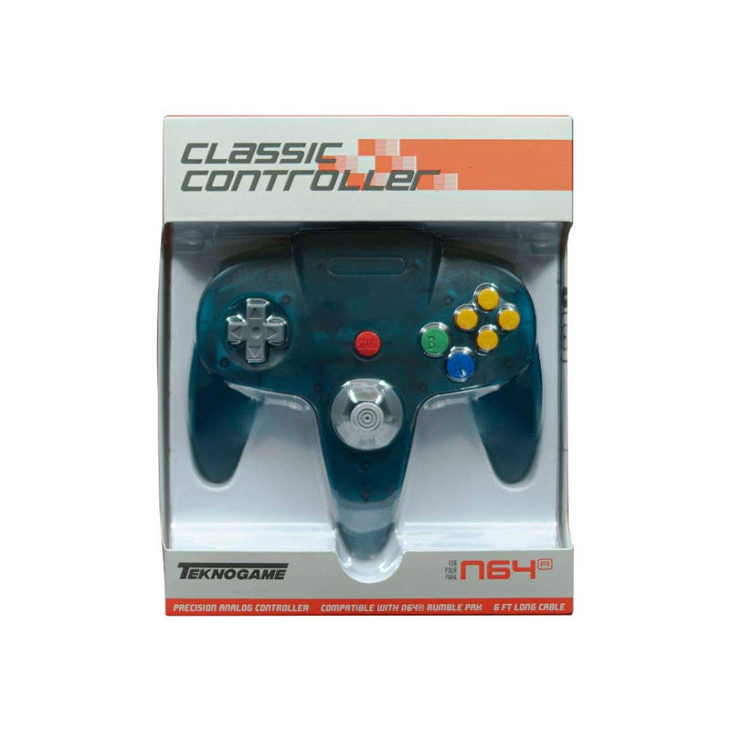 N64: Classic Controller Clear Teal (Teknogame)