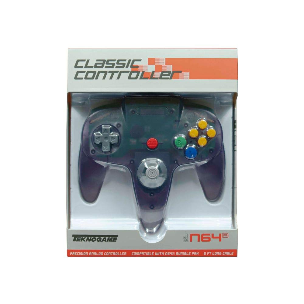 N64: Classic Controller Clear Purple (Teknogame)