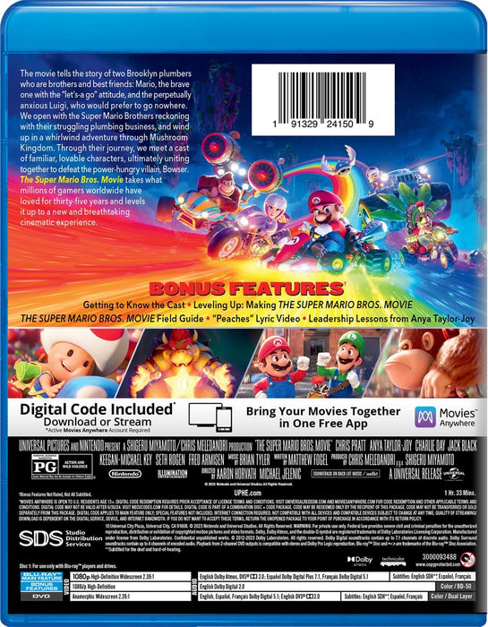 The Super Mario Bros. Movie (Blu-Ray + DVD + Digital)