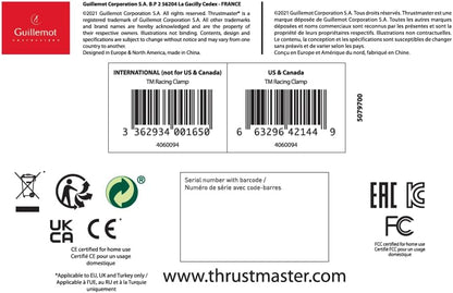 Thrustmaster TM Racing Clamp —sturdy practical solution for your TSS Handbrake Sparco Mod (+) and your TH8A Add-On Shifter