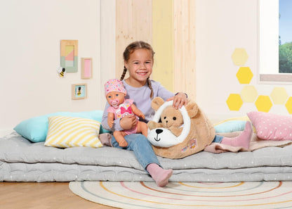 BABY born Bear Sleeping Cave 834459 - Accessories for BABY born Bear and Dolls up to 43cm - Suitable for Kids from 1+, Brown