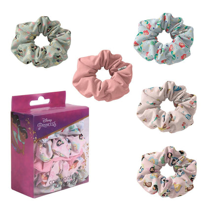 Cerda - Hair Accessories Scrunchies 5 Pieces - Disney Princess (2500001913)