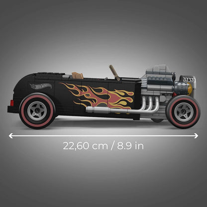 Mega Construx Hot Wheels Coleccionistas Street Rodder Coche de Juguete de Bloques de construcción, +400 Piezas, para niños +10 años (Mattel HDJ97
