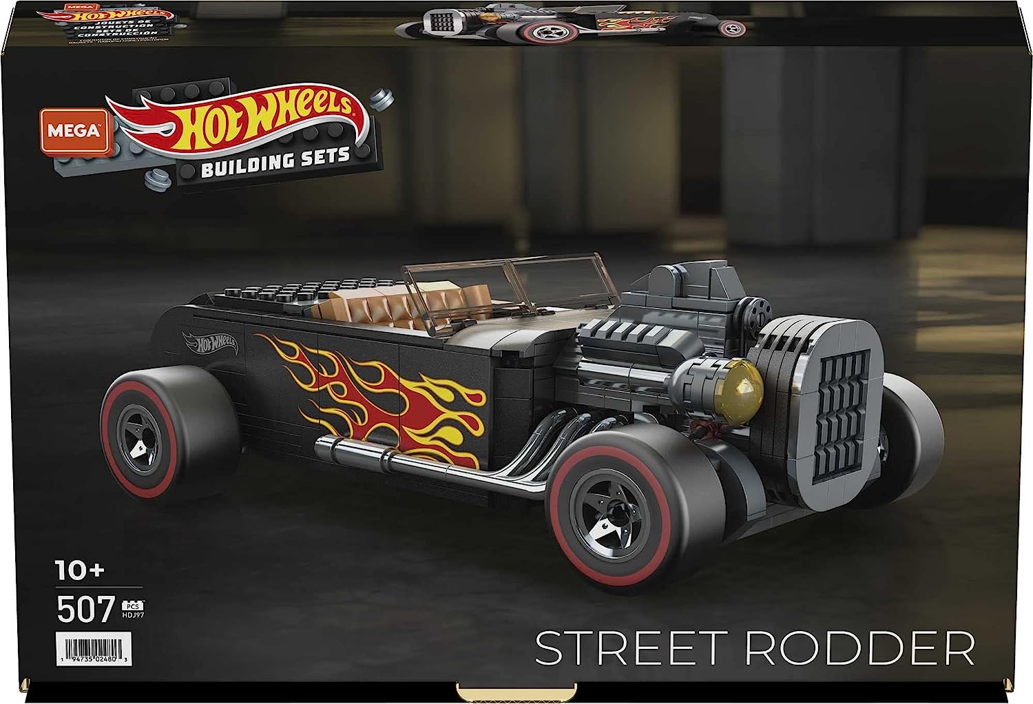 Mega Construx Hot Wheels Coleccionistas Street Rodder Coche de Juguete de Bloques de construcción, +400 Piezas, para niños +10 años (Mattel HDJ97