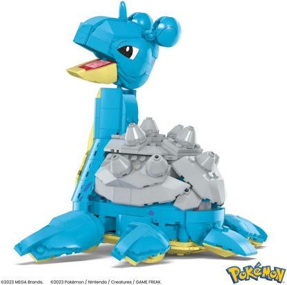 Mega Construx Pokémon Lapras, 529 Bloques de construcción con Movimiento, Juguete +8 años (Mattel HKT26