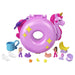 Polly Pocket Dolls and Playset, 12 Accessories, Unicorn Floatie Compact with Water Play and 2 Color-Change Pieces, HKV34