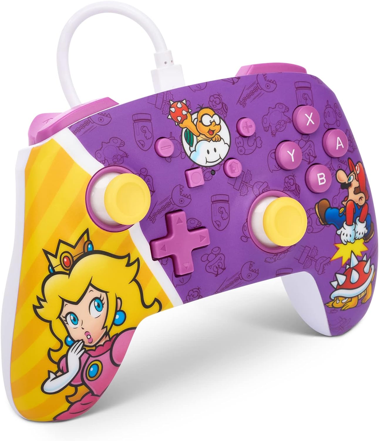 PowerA Enhanced Wired Controller for Nintendo Switch - Princess Peach Battle