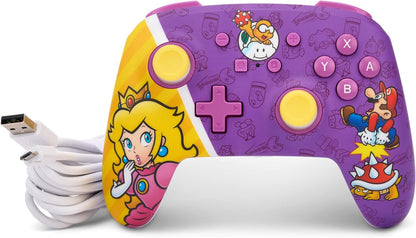 PowerA Enhanced Wired Controller for Nintendo Switch - Princess Peach Battle