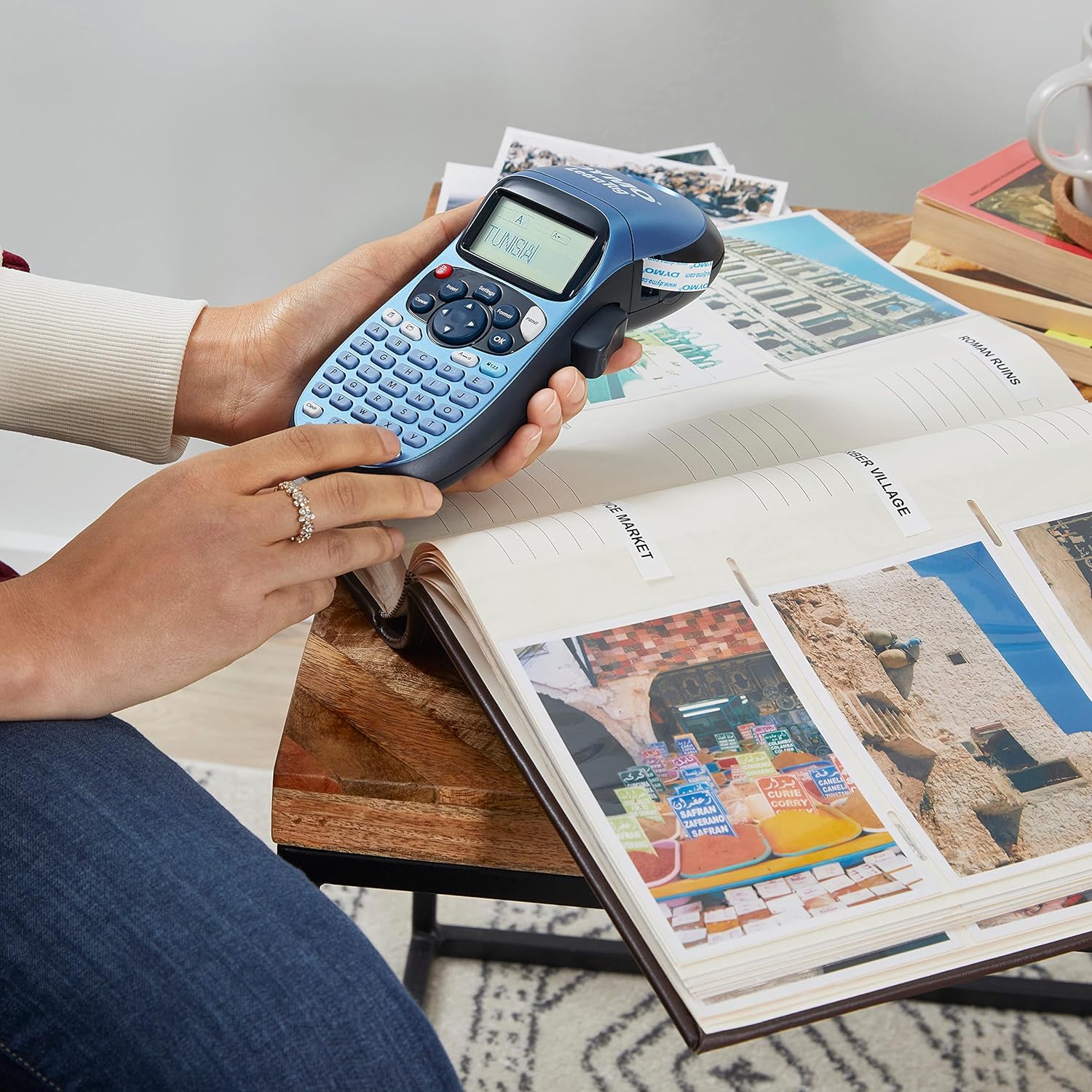 Dymo LetraTag LT-100H Label Maker Starter Kit | Handheld Label Maker Machine | with Paper & Clear Plastic Label Tape | Ideal for Office or Home