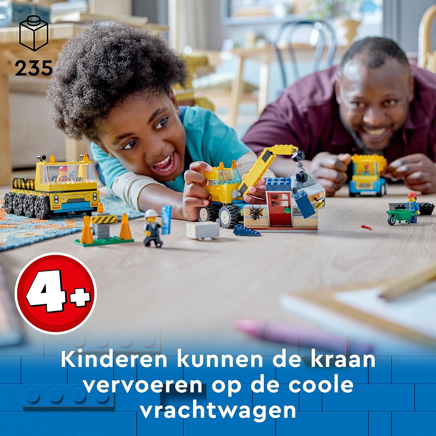 LEGO 60391 City Construction Trucks and Wrecking Ball Crane Toys, Demolition Playset with Digger Toy & 60370 City Police Station Chase Playset with Car Toy and Motorbike, Breakout Jail