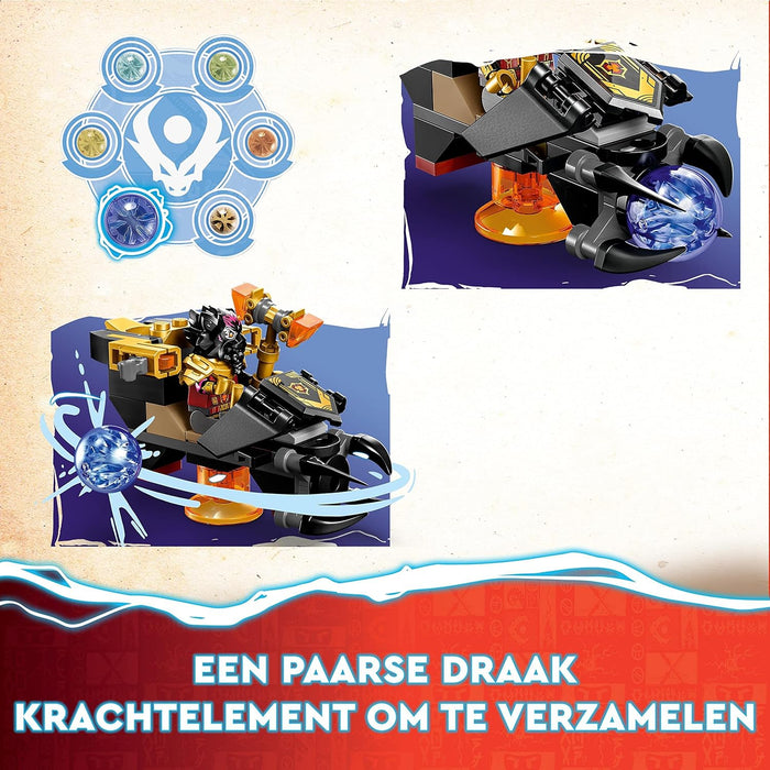 LEGO NINJAGO Heatwave Transforming Lava Dragon Toy, Dragons Rising Series Set with Mythical Creature Figure, plus Kai & Lloyd Minifigures 71793 Modern