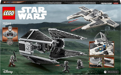 LEGO 75348 Star Wars Mandalorian Fang Fighter vs. TIE Interceptor, Starfighter Building Toy Set for Kids with 3 Minifigures & 75325 Star Wars The Mandalorian's N-1 Starfighter Building Toy + N-1 Starfighter Building Toy