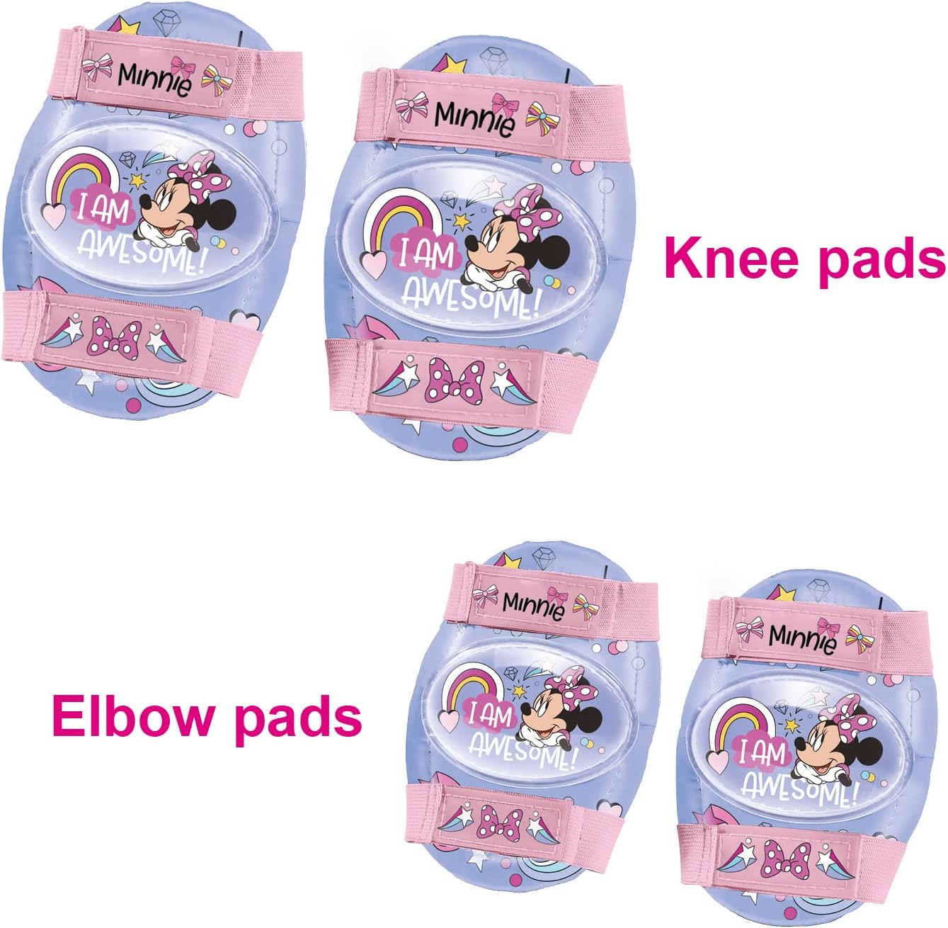 Mondo Minnie Mouse Skate Wheels for Girls Pink (Pink), Adjustable from 22 to 29