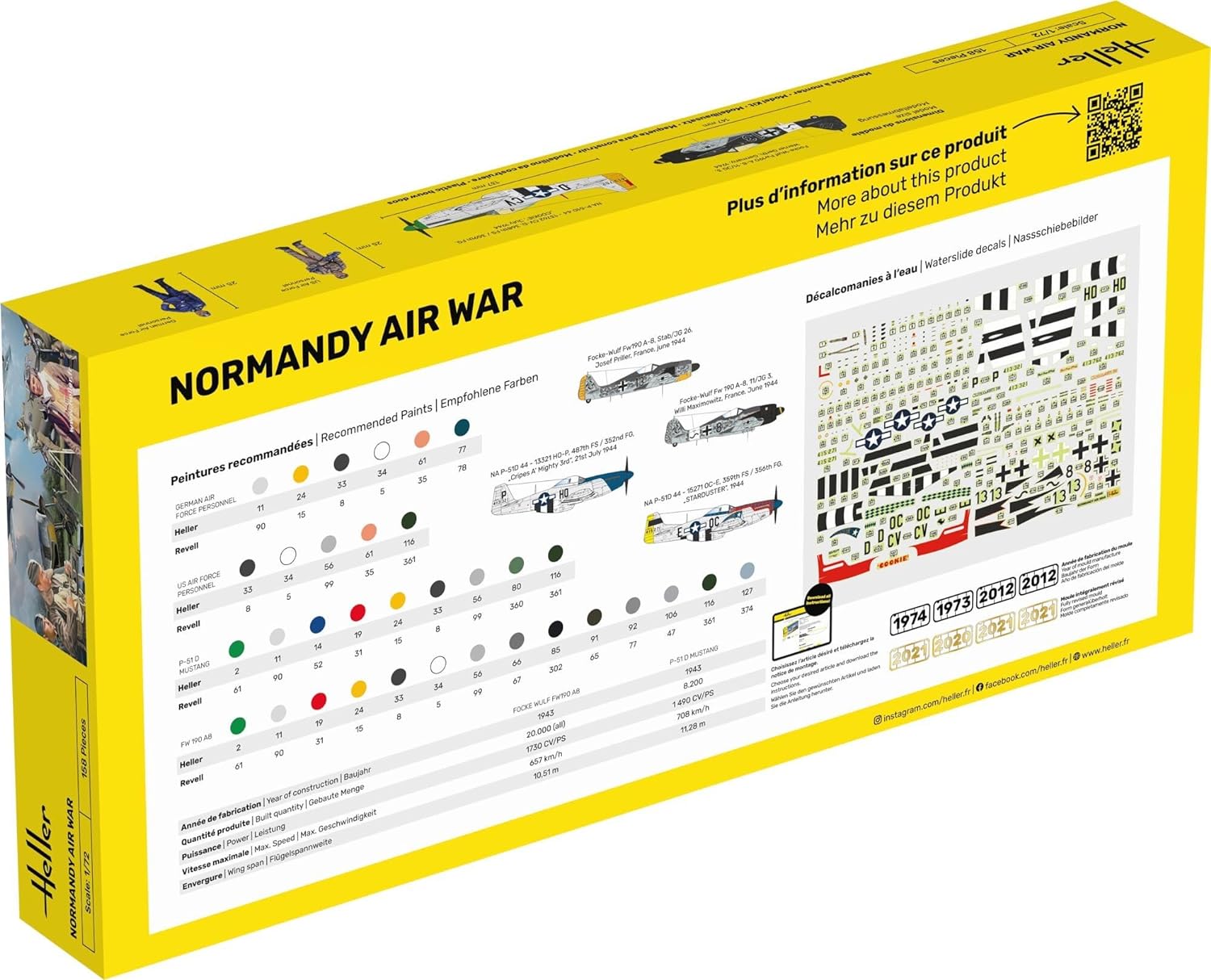 Heller 52329 Starter Kit Normandy Airwar 1/72