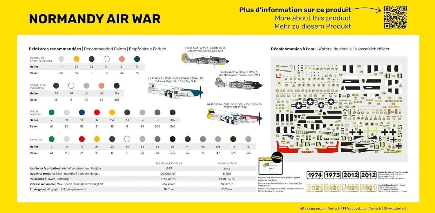 Heller 52329 Starter Kit Normandy Airwar 1/72