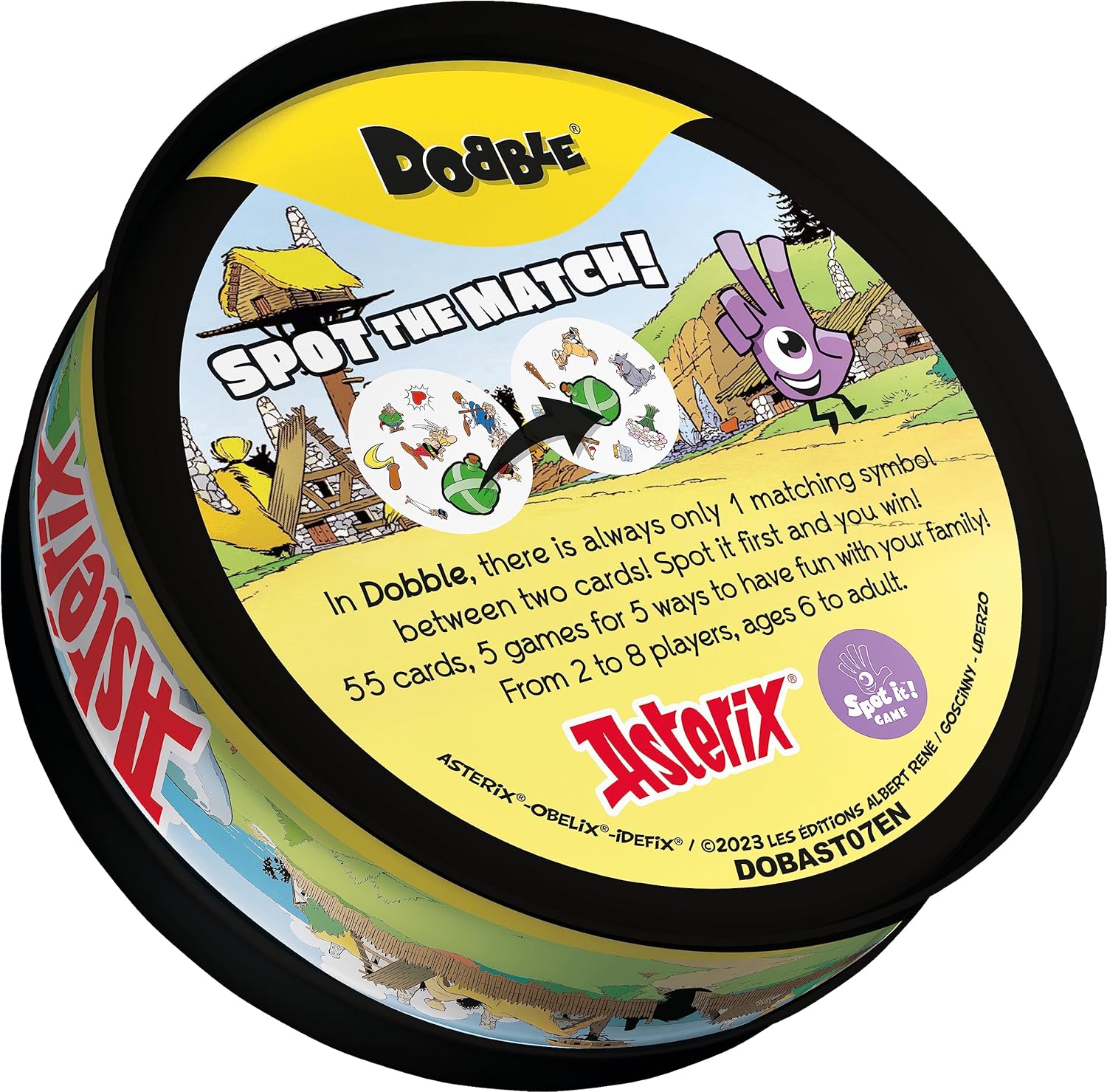 Asmodee | Dobble Asterix | Card Game | Ages 6+ | 2-8 Players | 15 Minutes Playing Time