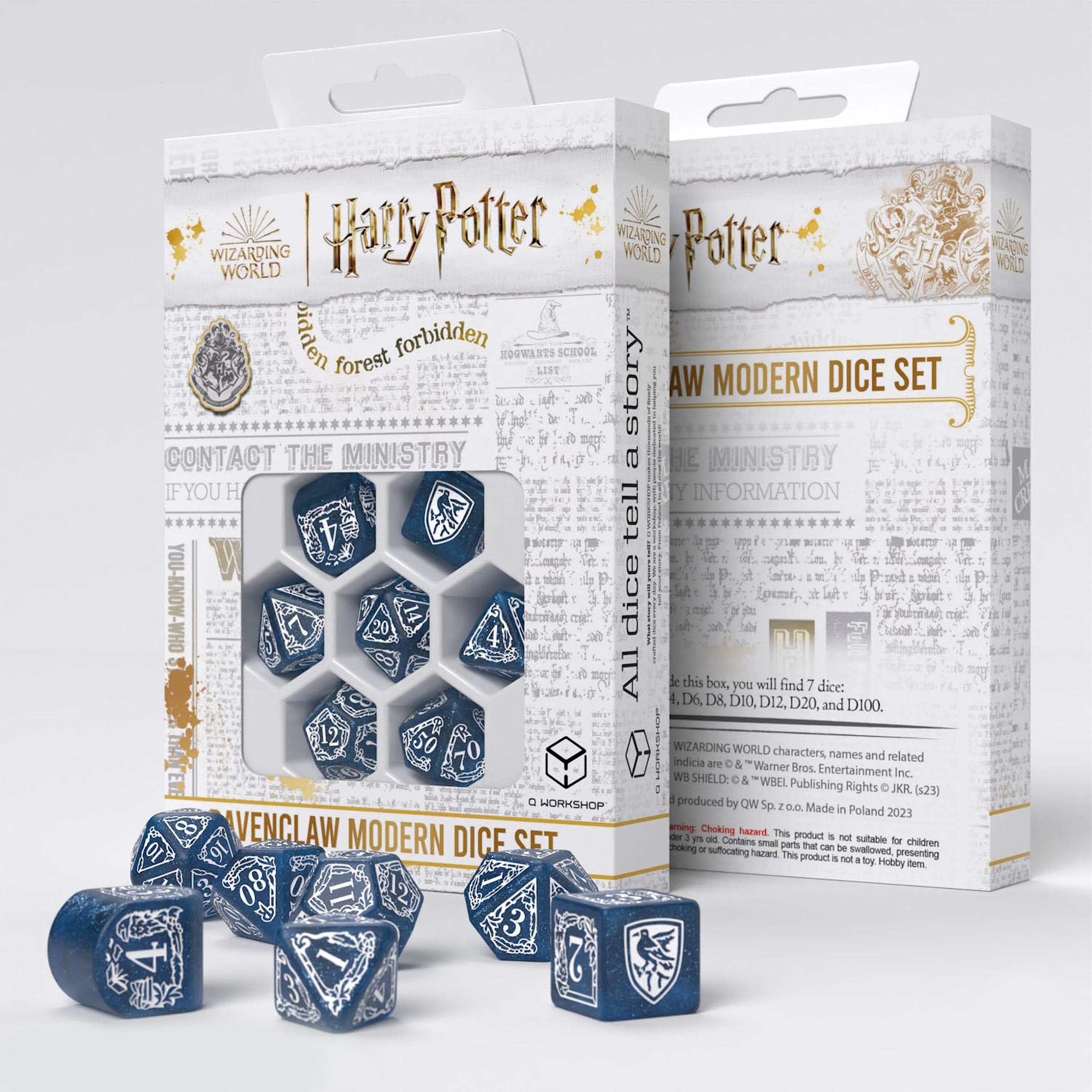 Harry Potter Ravenclaw Modern Dice Blue