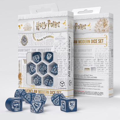 Harry Potter Ravenclaw Modern Dice Blue