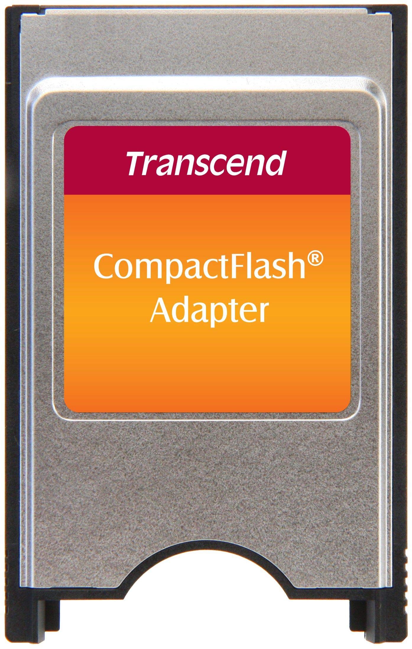 Transcend TS0MCF2PC PCMCIA ATA Adapter for CompactFlash Card - Silver/Black