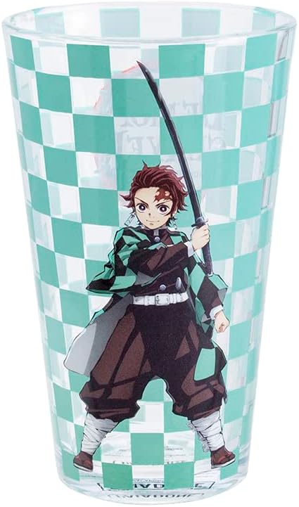 Paladone Demon Slayer Drinking Glass Officially Licensed Anime Demon Slayer Merch, Black