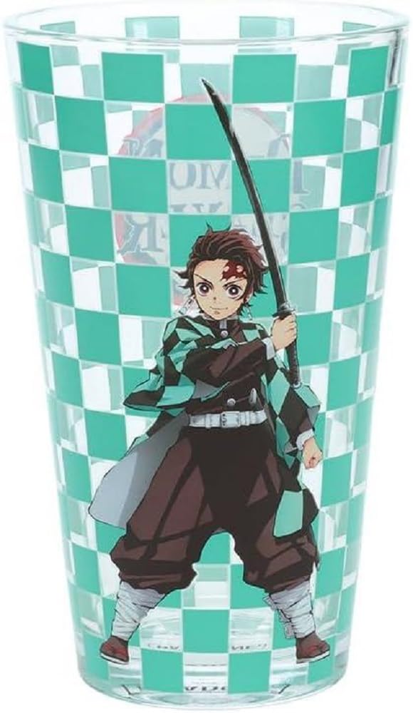 Paladone Demon Slayer Drinking Glass Officially Licensed Anime Demon Slayer Merch, Black