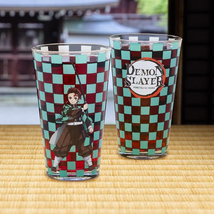 Paladone Demon Slayer Drinking Glass Officially Licensed Anime Demon Slayer Merch, Black