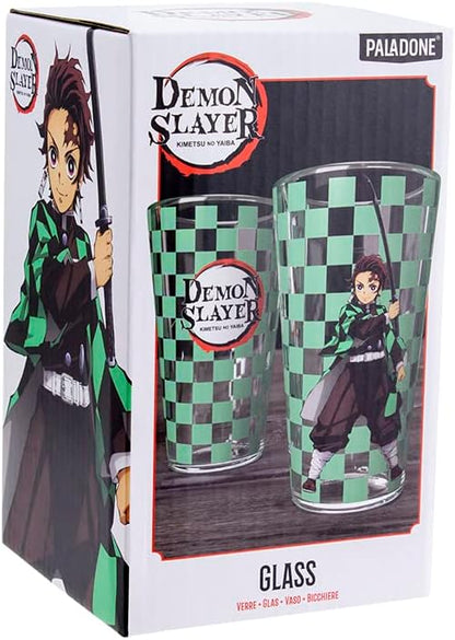 Paladone Demon Slayer Drinking Glass Officially Licensed Anime Demon Slayer Merch, Black